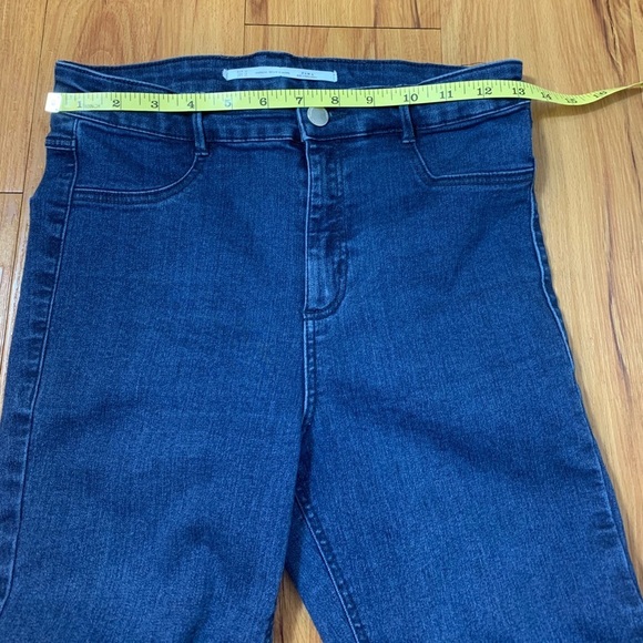Zara High Rise Raw Hem Skinny Jegging Jeans - Picture 10 of 13